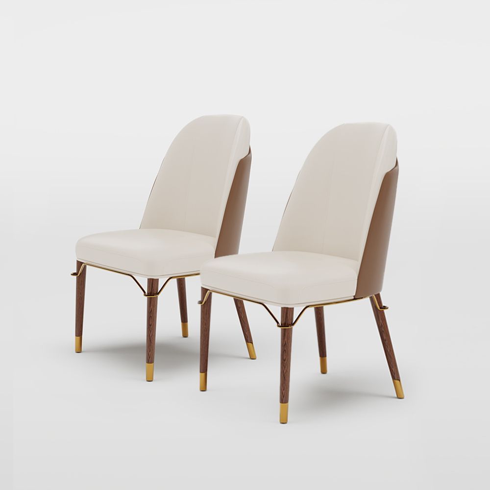 Stylish Leather Chairs| Roka | Free Shipping | Assembly Needed Beige