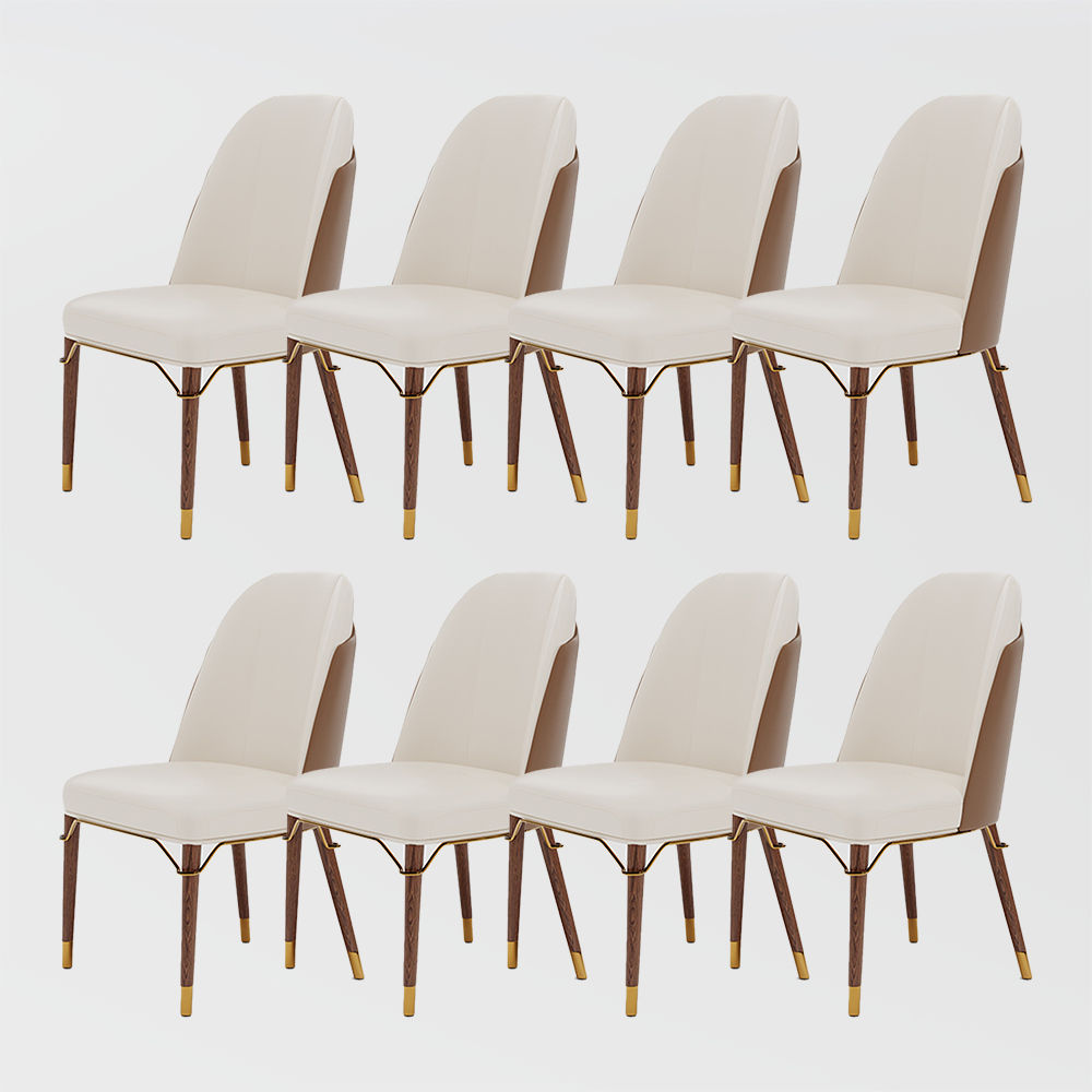 Stylish Leather Chairs| Roka | Free Shipping | Assembly Needed Beige