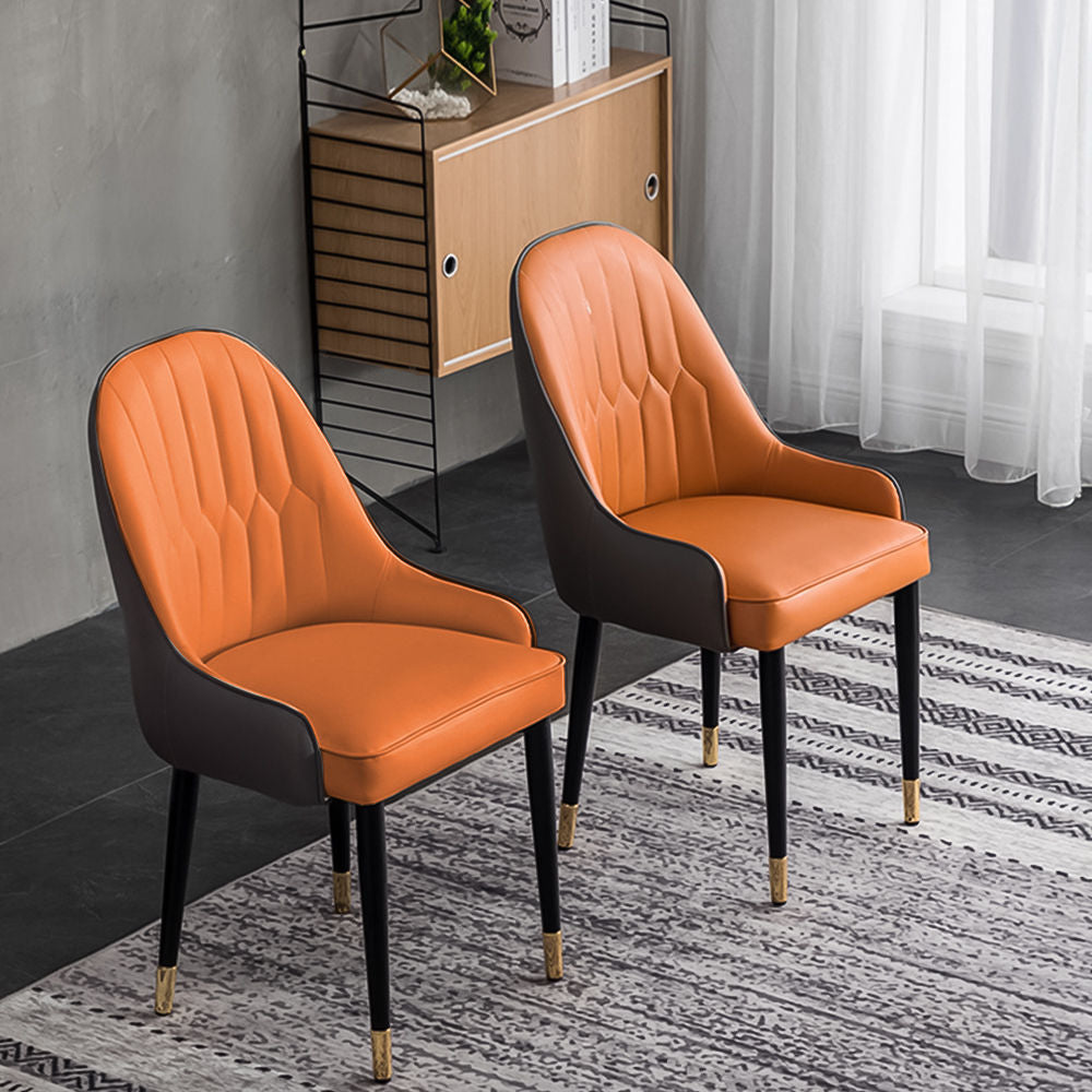 Stylish & Durable Serapion Dining Chairs - Free Shipping On Each Order Orange