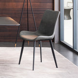 Comfortable Pu Leather Dining Chair Set (Set Of 2)| Free Shipping Gray