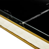 Stylish Marble Dining Table With Gold Legs: Free Shipping Black