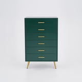 Narre 4 Drawer Dresser Modern Wood Storage Chest Accent Cabinet for Bedroom Green