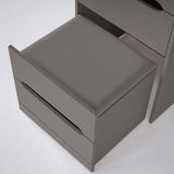 Versatile Mini Vanity Desk and Bedside Table Combo Black