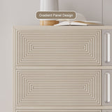 Modern Whitewashed 6-Drawer Dresser Chest Storage Cabinet Whitewash