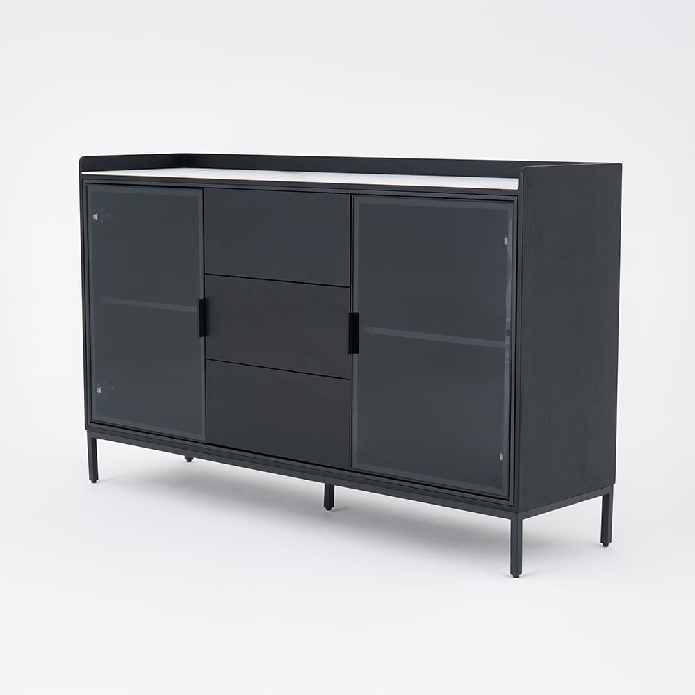 Sideboard Buffet Doors&Drawers Sintered Stone Top Modern Sideboard Cabinet 47.2" W x 15.7" D x 36.2" H