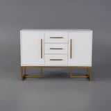 Stovf Wood Kitchen Sideboard with Drawers Modern Sideboard Buffet White