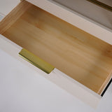 Dolawn Modern Sideboard Buffet Tempered Glass Doors & Shelf Tray Wine Rack Light Khaki