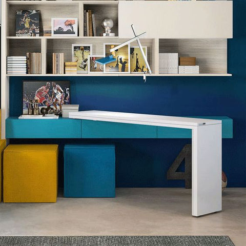 How To Design An Integrated Computer Desk And Bookcase?