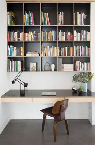 How To Design An Integrated Computer Desk And Bookcase?