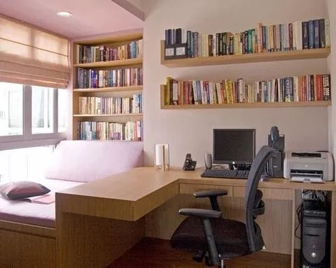 How To Design An Integrated Computer Desk And Bookcase?