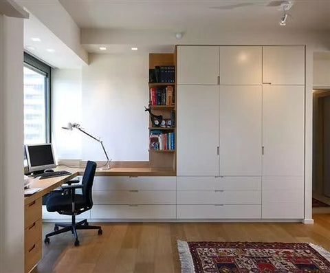 How To Design An Integrated Computer Desk And Bookcase?