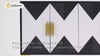 Wovuna Black & White Sideboard Buffet Accent Cabinet Gold 59.1"W x 15.7"D x 34.6"H