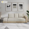 Modern Full Sleeper Convertible Sofa & Futon with Storage White